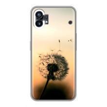 Силиконовый Чехол с одуванчиками на Nothing Phone 1 – Роздумаханый одуванчик