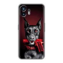 Чехол ДОБЕРМАН для Nothing Phone 2 – Доберман злой