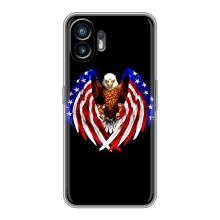 Чохол Прапор USA для Nothing Phone 2 – Крила США