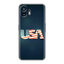 Чохол Прапор USA для Nothing Phone 2 – USA