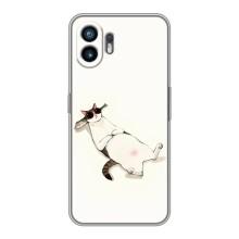 Чехол на тематику: Коты для Nothing Phone 2 – Отдых