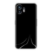 Чехол с картинками на черном фоне для Nothing Phone 2 – Дорога