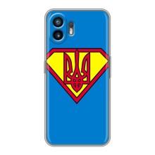 Чехол с картинкой (Патриотический ГЕРБ) на Nothing Phone 2 (Super - Герб)