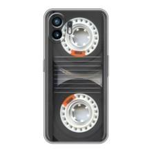 Чехол с Прикольным принтом на Nothing Phone 2 – Кассета магнитофона