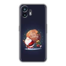 Чехол Санта Клаус для Nothing Phone 2 – Подарки от Санты