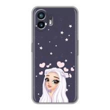 Чехол Стильные девушки на Nothing Phone 2 – Девушка и сердечки