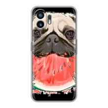 Чохол (ТПУ) Милі песики для Nothing Phone 2 – Смішний Мопс