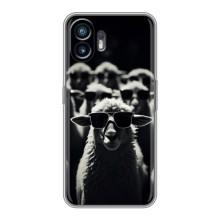 Чохол з принтом стильні тварини для Нісінг Нісінг Фон 2 – Овечка в окулярах