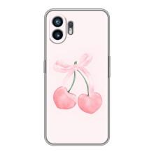Чехол с розовым рисунком для Nothing Phone 2 – Розовые вишни