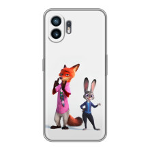 Силіконовий чохол з принтом Зоотрополіс для Nothing Phone 2 – Джуді і Нік