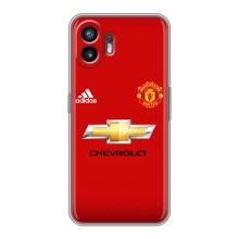 Силиконовые Чехлы принт Футбол на Nothing Phone 2 – Man United