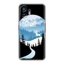 Силиконовый бампер на рождество для Nothing Phone 2 – Рождественский Олень
