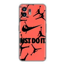 Силиконовый Чехол Nike Air Jordan на Насинг Фон 2 – Just Do It