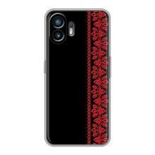 Силиконовый Чехол на Nothing Phone 2 – Красная Вышиванка