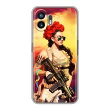 ЗСУ Чехлы (TPU) для Nothing Phone 2 – Женщина солдат