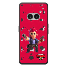 Бампер (ТПУ) с принтом Brawl Stars на Nichts Telefon (2а) Plus (Кольт на красном)