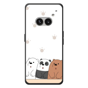 Чехлы с изображением разных животных для Nothing Phone (2a) Plus – Удивленные медвеженки