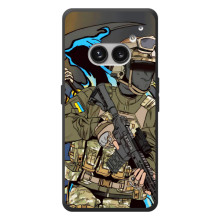 Чехлы с картинкой ЗСУ для Nothing Phone (2a) Plus (AlphaPrint) – Воин ВСУ