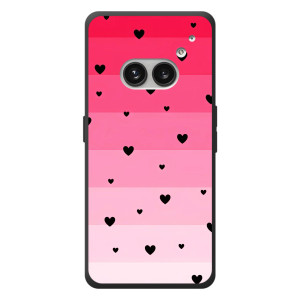Чехлы с тематикой "Маленькие Сердечки" на Nothing Phone (2a) Plus – Чорные сердечки