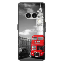 Чехол Биг-Бен на Nichts Telefon (2а) Plus – Красный автобус