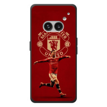 Чехол футболист Роналду для : Ни thing Телефон (2а) Плюс – Роналду в МЮ