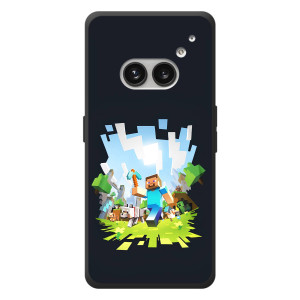 Чехол Майнкрафт на Nothing Phone (2a) Plus (AlphaPrint) Minecraft