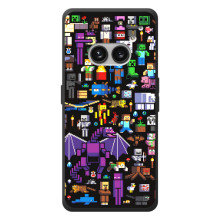 Чехол майнкрафт для Nothing Phone (2a) Plus