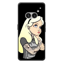 Чехол с печатью для Nothing Phone (2a) Plus - (Мода) (AlphaPrint) (Девочка в тату)