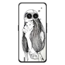 Чехол с печатью для Nothing Phone (2a) Plus - (Мода) (AlphaPrint) (Фото девочки)