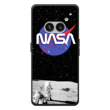 Силіконовый бампер з принтом "Наса" на Nothing Phone (2a) Plus (Nasa на місяці)