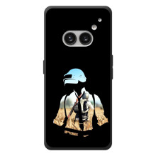Силиконовый чехол с картинкой "Герой Pubg" на Nothing Phone (2a) Plus – Пубг мен