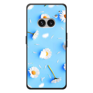 Чохол з Квітами для Nothing Phone (2a) Plus – ромашки на блакитному