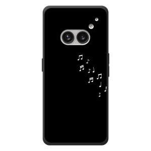 Чехол с картинками на черном фоне для Nothing Phone (2a) Plus – Ноты
