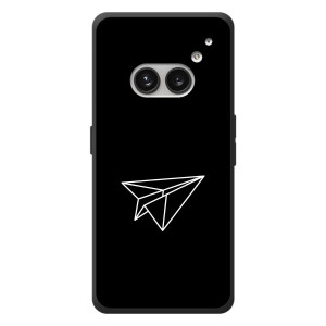 Чехол с картинками на черном фоне для Nothing Phone (2a) Plus – Самолетик