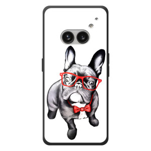Бампер для Nothing Phone (2a) Plus с картинкой "Песики" – В очках