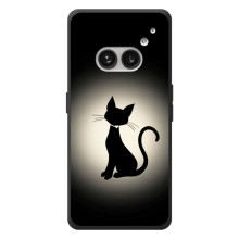 Чехол с принтом для Nothing Phone (2a) Plus (AlphaPrint) Модные коты – Силуэт котика
