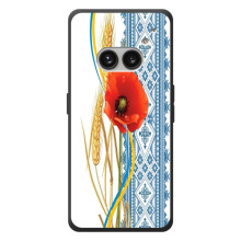 Силіконовый Чохол на Nothing Phone (2a) Plus з картинкой Вишиванки (Вишиванка з квіткою)