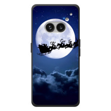 Чехол Санта Клаус для Nothing Phone (2a) Plus (Санта - луна)
