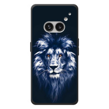 Чехол со Львом для Nothing Phone (2a) Plus (VPrint) (Синий Лев)