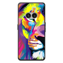 Чехол со Львом для Nothing Phone (2a) Plus (VPrint) (Яркий Лев)