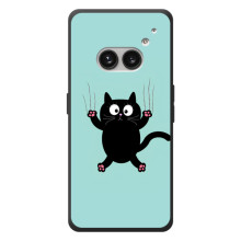 Чехол с милыми котиками на : Ни thing Телефон (2а) Плюс (Черный кот)