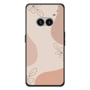Чехол цветочный дизайн для Nothing Phone (2a) Plus – Коричневый фон