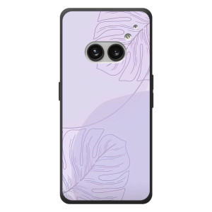 Чехол цветочный дизайн для Nothing Phone (2a) Plus – Монстера фиолетовая