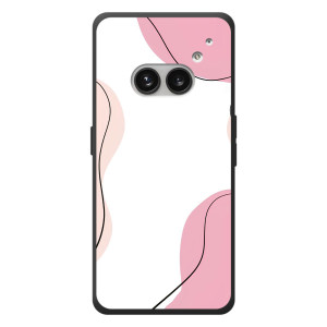 Чехол цветочный дизайн для Nothing Phone (2a) Plus – Розовый фон