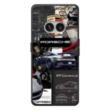 Чехол с авто Порше для Nothing Phone (2a) Plus – Коллаж Порше