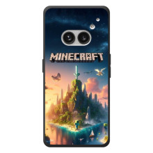 Чехол с картинками Майнкрафт для : Ни thing Телефон (2а) Плюс (Лого Майнкрафт)