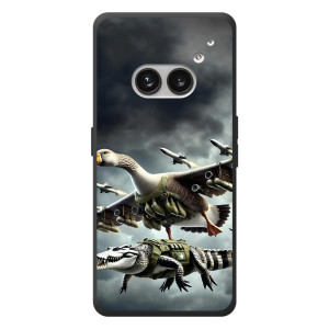 Чехол с мемами тралалело тралала для Nothing Phone (2a) Plus – Гусини и крокодило