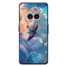 Чехол с принтом дракон Беззубик для : Ни thing Телефон (2а) Плюс (Беззубик в небе)