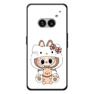 Чехол с принтом Лабубу для Nothing Phone (2a) Plus – Белый Лабубу