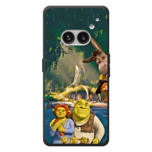 Печатный чехол с принтом Шрек для Nothing Phone (2a) Plus – Шрек и Фиона